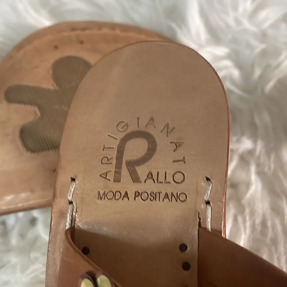 ARTIGIANATO RALLO Leather sandals size 37
